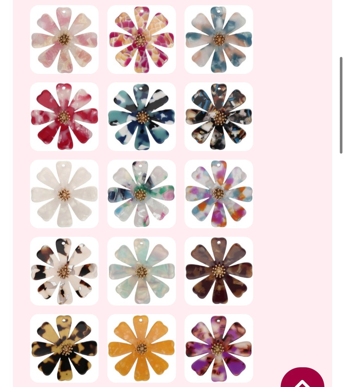 Boucles Fleurs - pre commande