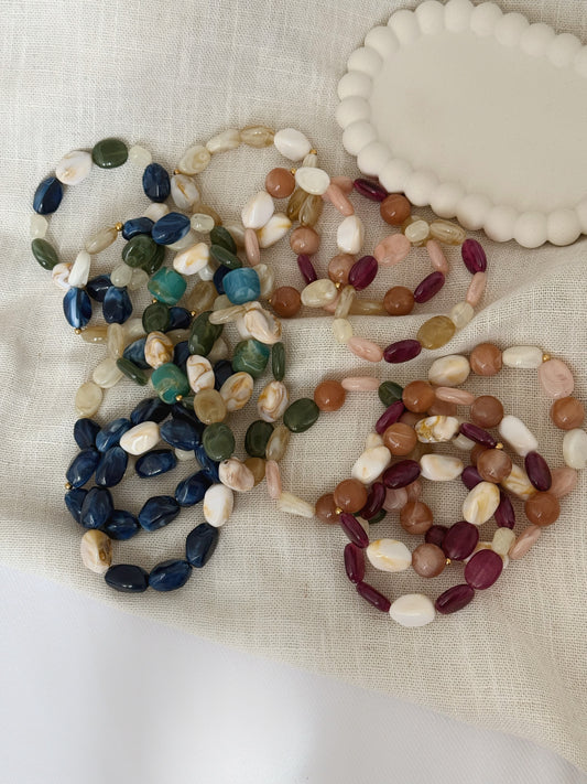Bracelet vente flash - les bracelets en perles acrylique d’automne 🤎