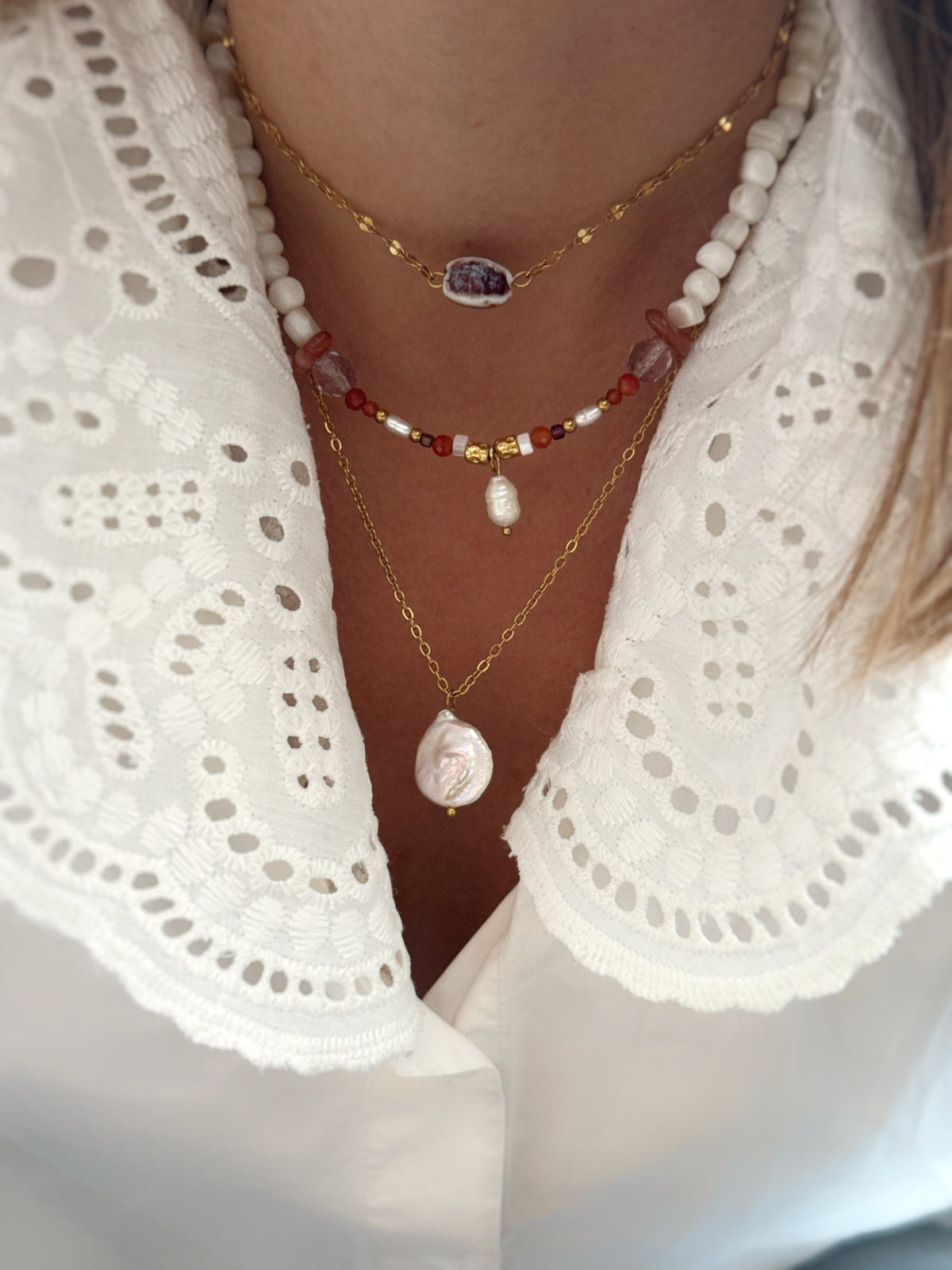 bijoux collier tendance beaujolais, made in Lyon, créatrice française