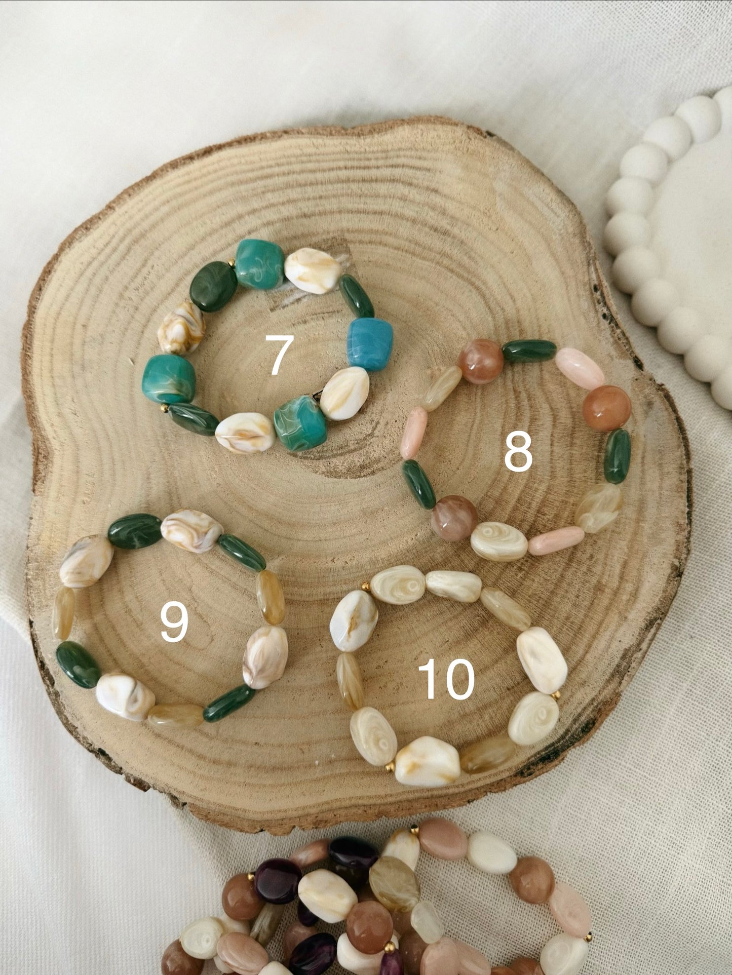 Bracelet vente flash - les bracelets en perles acrylique d’automne 🤎