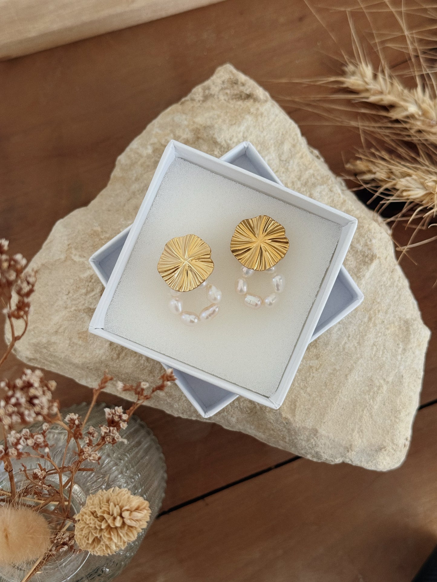 Boucles perles d’eau douce