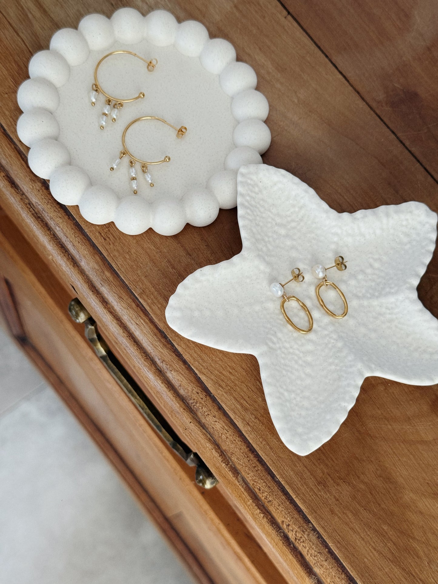 jesmonite plateau étoile fait main bretagne inspiration summer girl